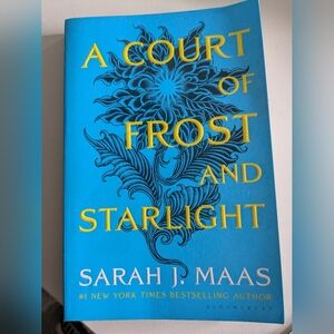 A Court of Frost and Starlight by Sarah J. Maas - Bright Blue Cover Paperback